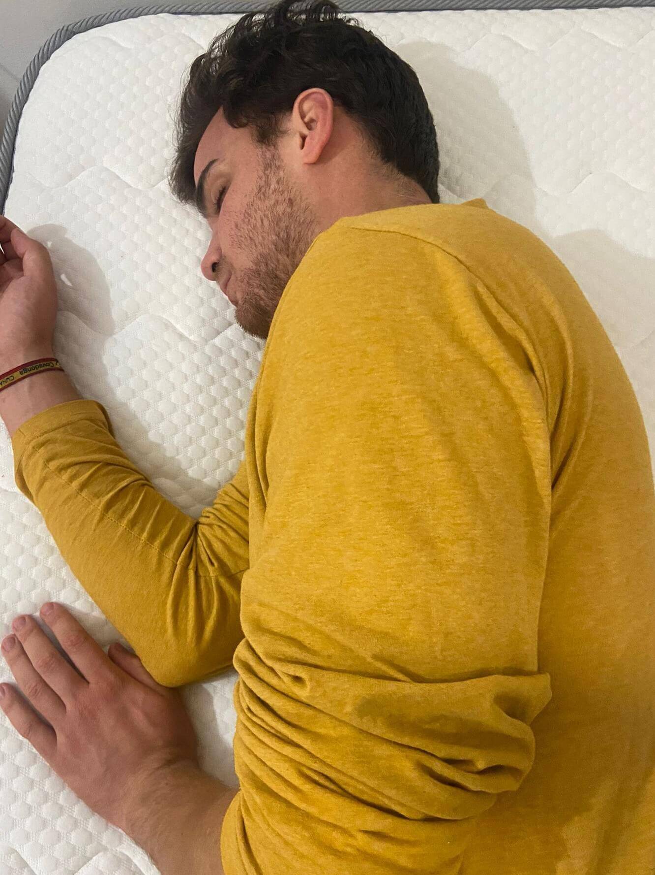 colchon dormity cv6 durmiendo de lado